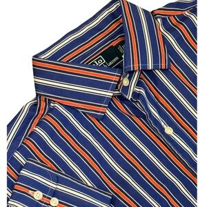Polo by Ralph Lauren Men's Striped Button-Up‎ Shirt Regent Classic Fit Large